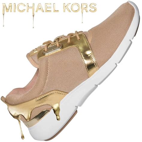 michael kors amanda sneaker gold